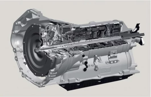 The basis of the new ZF automatic transmission generation is an entirely new transmission concept featuring four planetary gear sets and five shift elements.