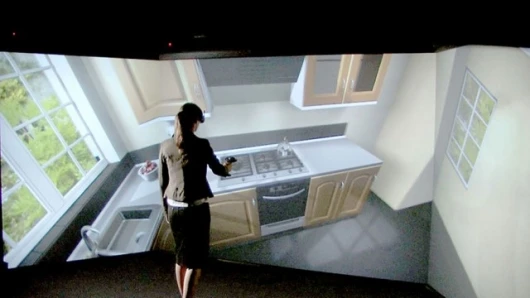 CAVE (Computer Aided Virtual Environment) creates a new method of product development at Miele in Gütersloh. The innovative projection technology lets products appear in a virtual environment. Developers can immediately try out proposals and ideas. Thus t