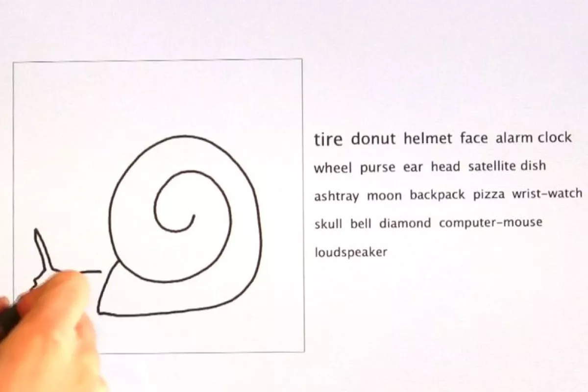 The sketch-identifying program at work