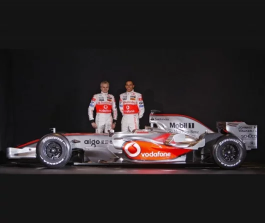 Lewis Hamilton and Heikki Kovalainen