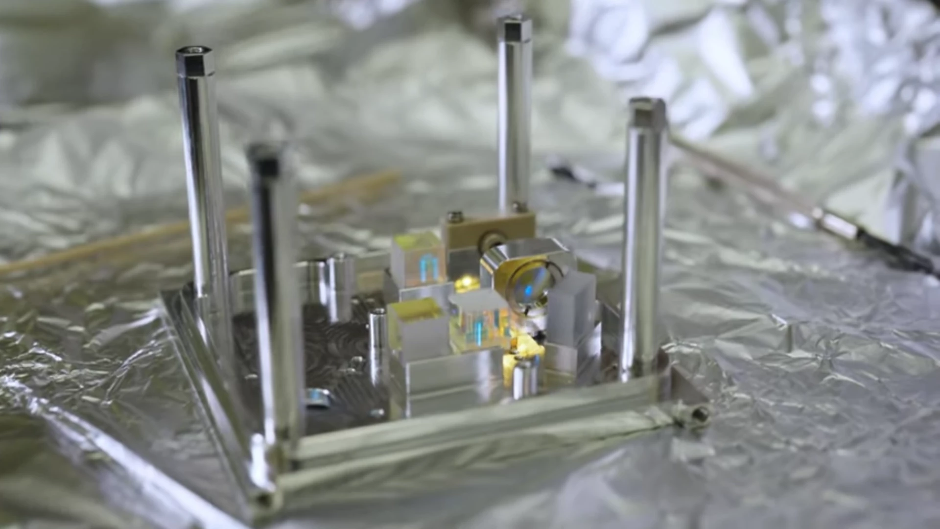 A prototype of the inner workings of the satellite experiment that could help detect dark matter