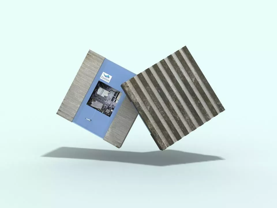 iPavement paving stones are installed in existing sidewalks, to provide WiFi access to passers-by