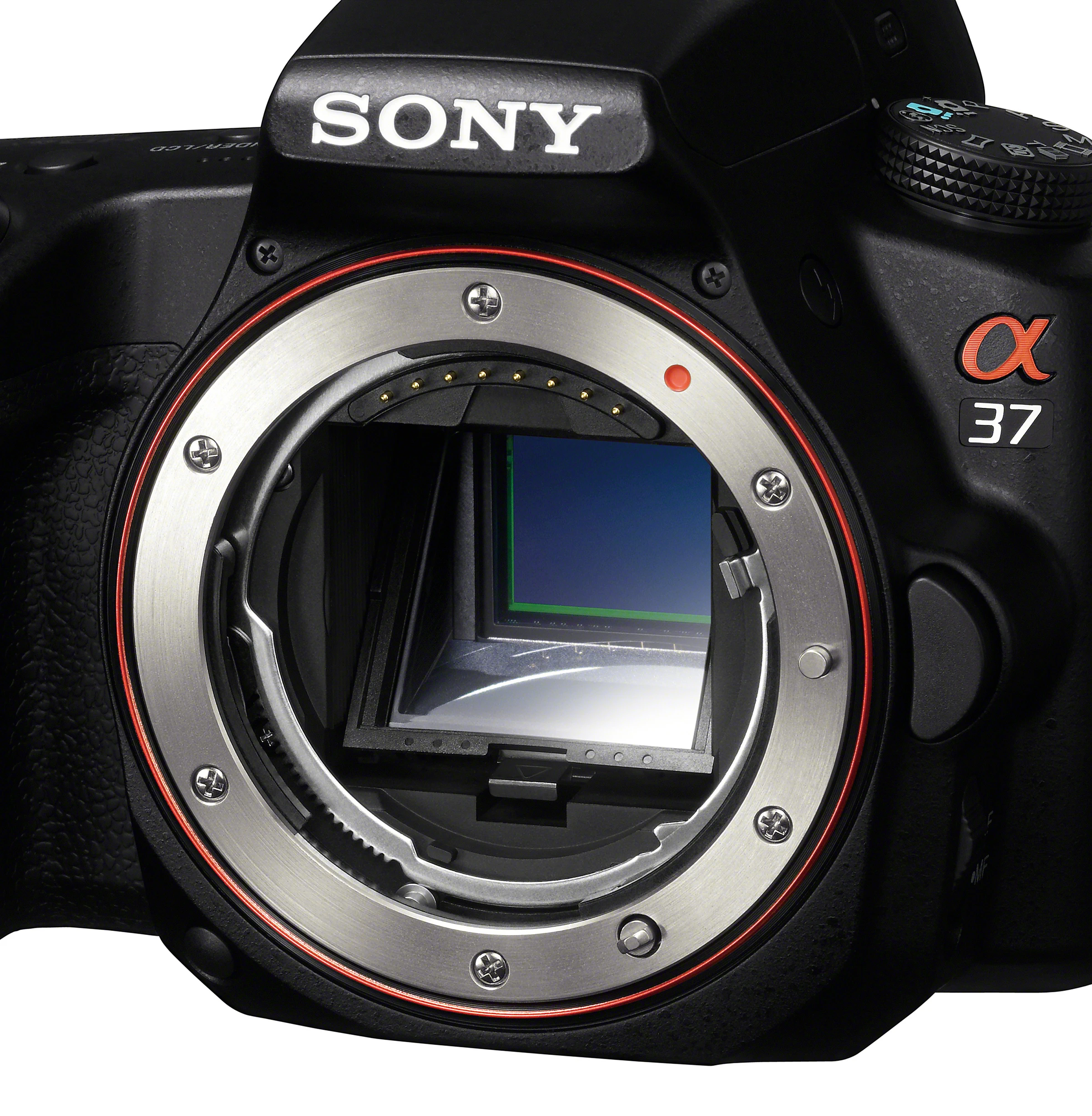 The SLT-A37 features Sony's proprietary Translucent Mirror Technology that does away with the need to keep moving the mirror out of the way when taking a photograph