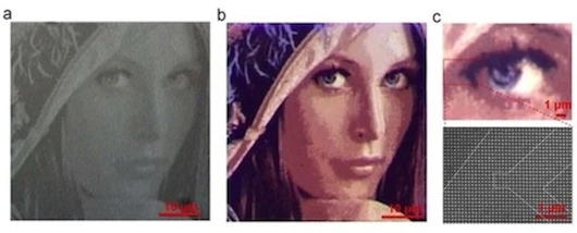 The above image of Playboy model Lena Söderberg, ubiquitous to image processing experiments, was used to highlight the refined color detail that the new method achieves