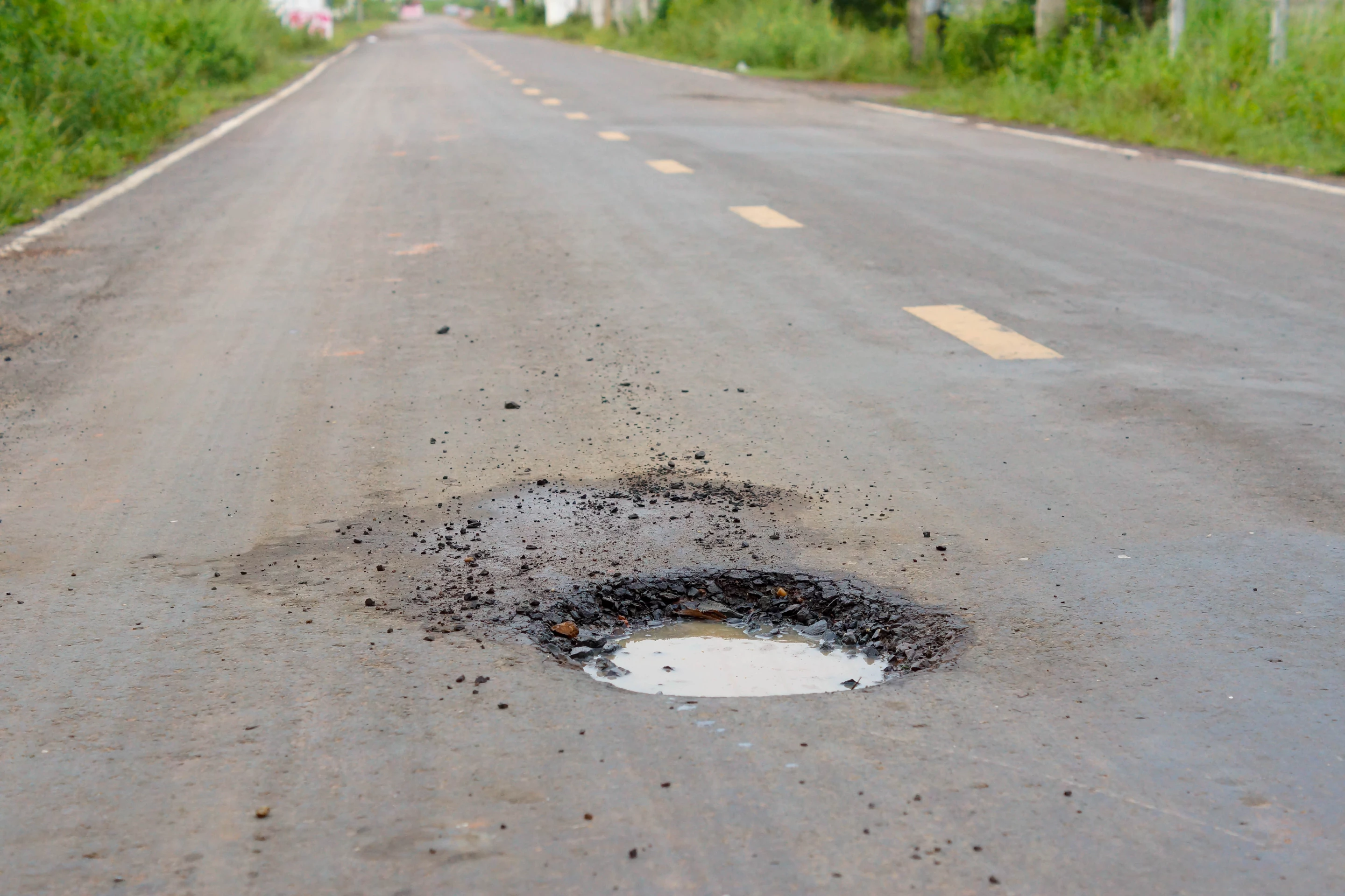 The system utilizes the suspension of select models to detect both potholes and speed bumps