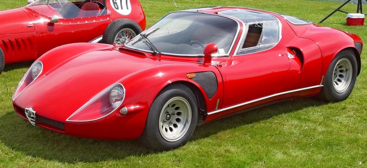 The Alfa Romeo 33 Stradale, another of Stephenson's favorite designs