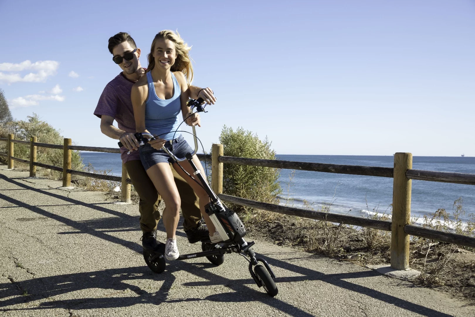 The standard Freedom trike will give you about 11 miles of motor power