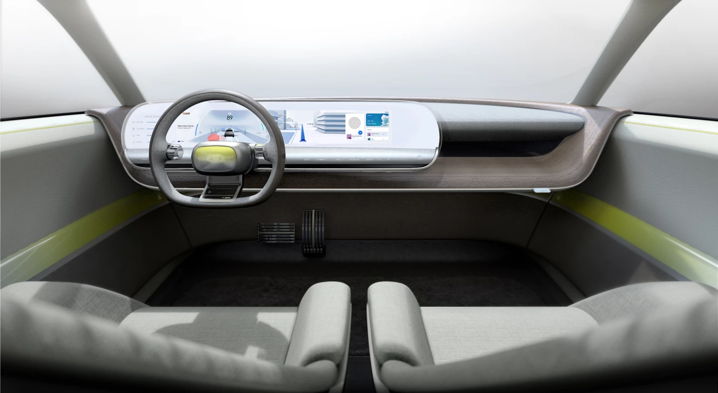 Interior of the 45 EV concept