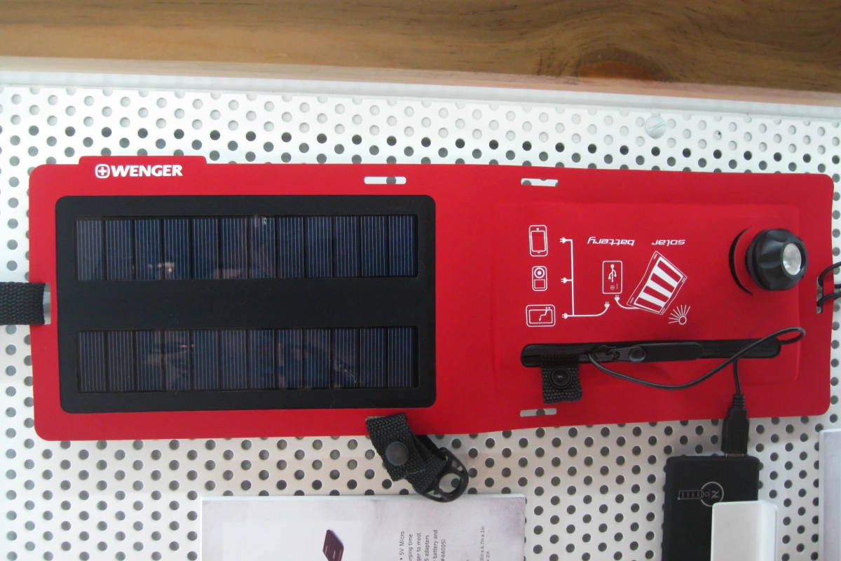 An optional LED adds a little portable lighting to your solar charger