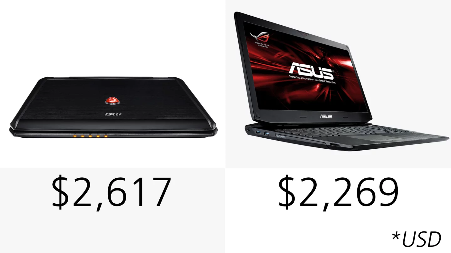 There's a significant price difference between the two machines