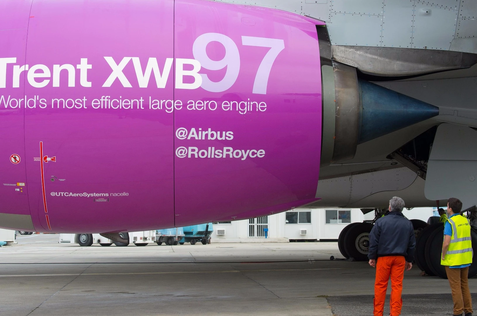 The Rolls-Royce Trent XWB-97 side view