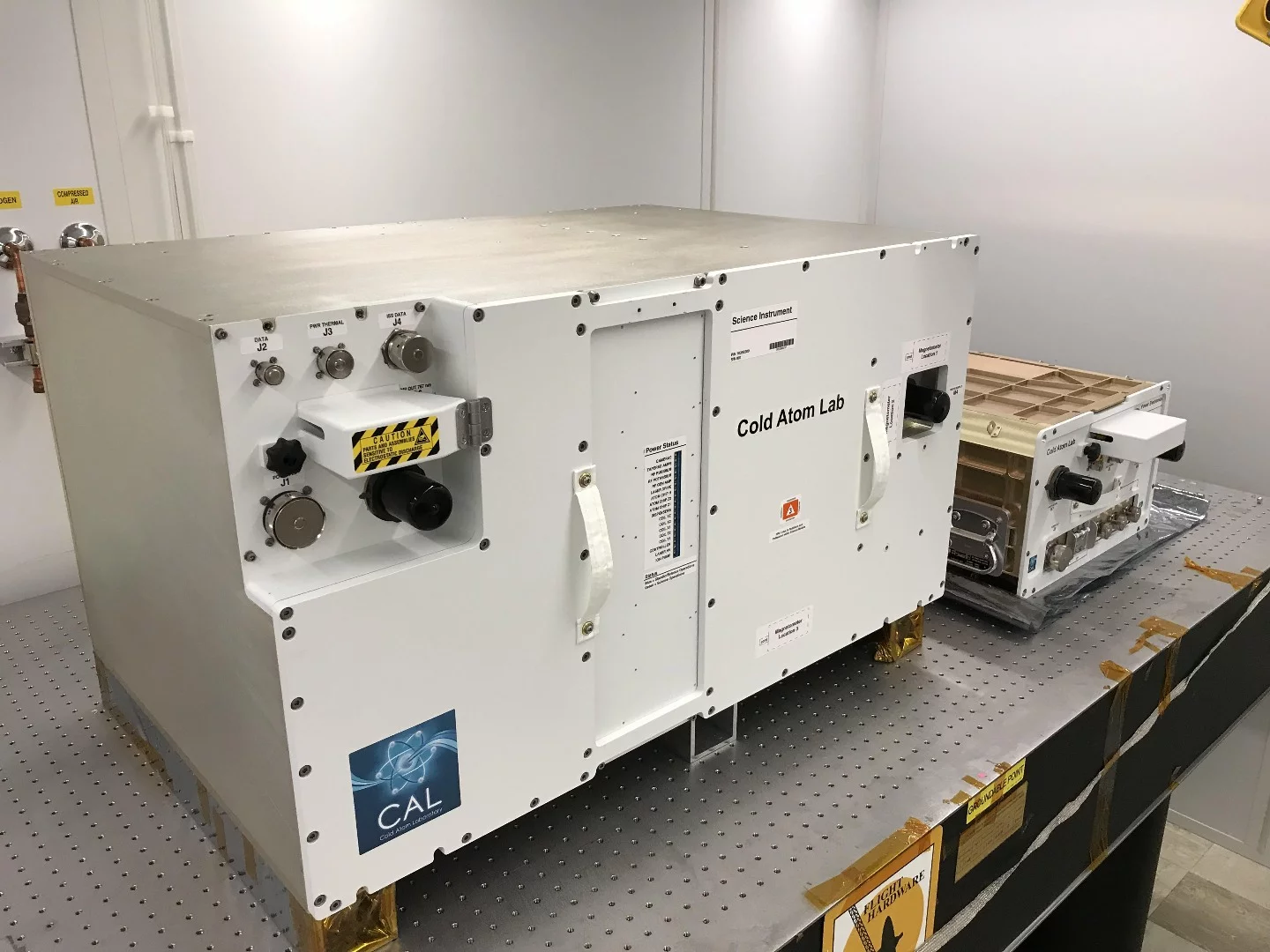 The Cold Atom Laboratory (CAL) consists of two standardized containers that will be installed on the International Space Station