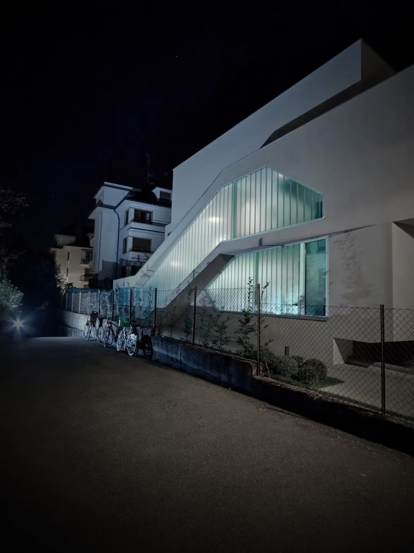 The Reglit Glass obscures the view inside