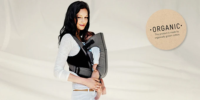 Baby Bjorn's baby carriers are now available in organic cotton