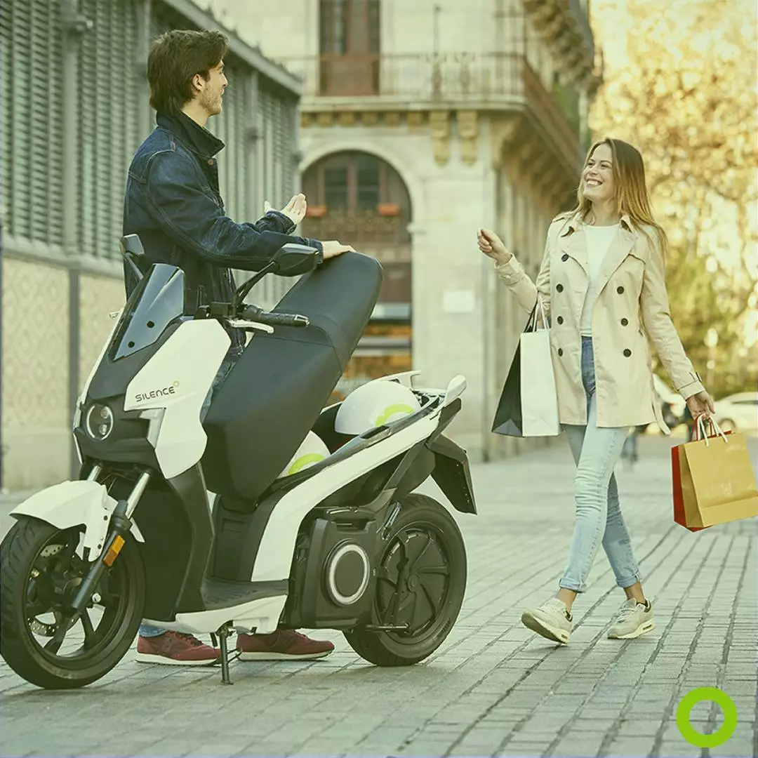 The S01's under seat storage is big enough for two helmets