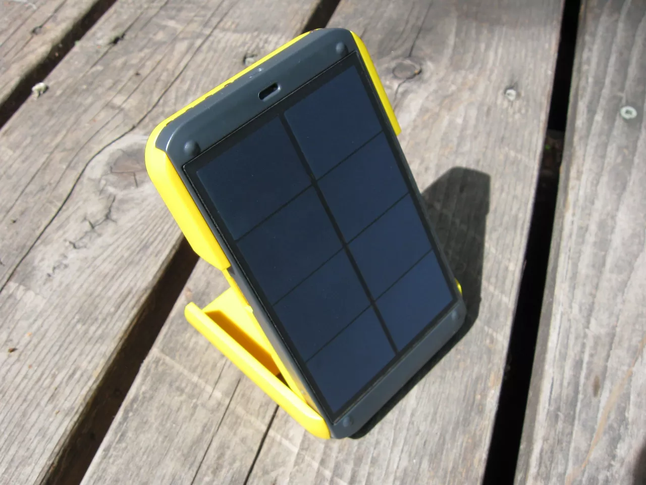 The Waka Waka Power's Sunpower solar cell has an efficiency rating of 22 percent