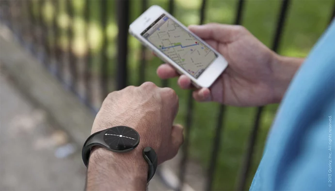 The Navigo bracelet syncs to a smartphone via Bluetooth and uses vibrations to guide you in the right direction