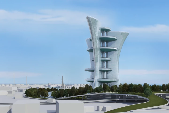 Pierre Cardin's proposed high-rise complex (Image: Palais Lumiere)