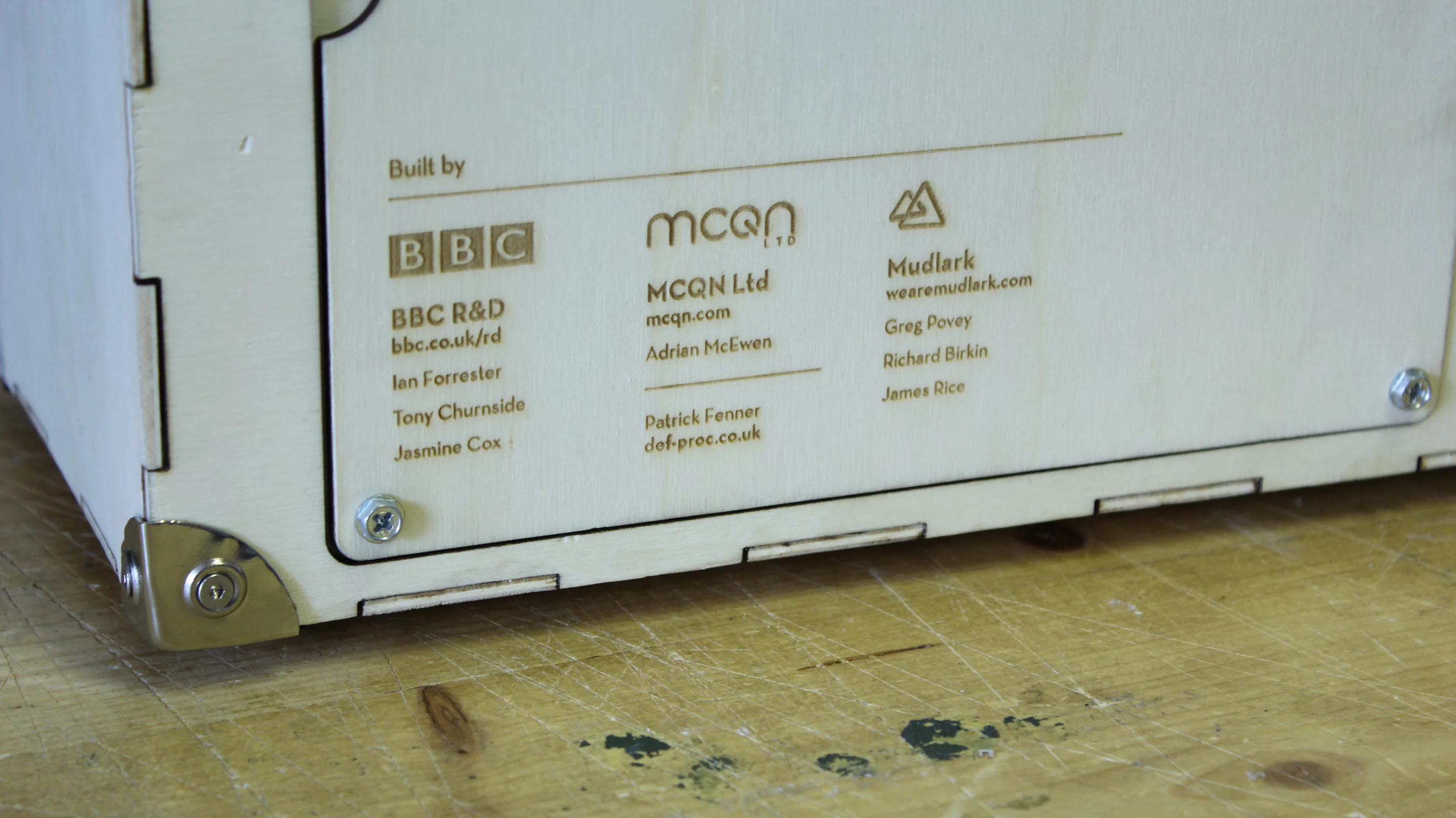 The Perceptive radio's credits (Photo: Mudlark)