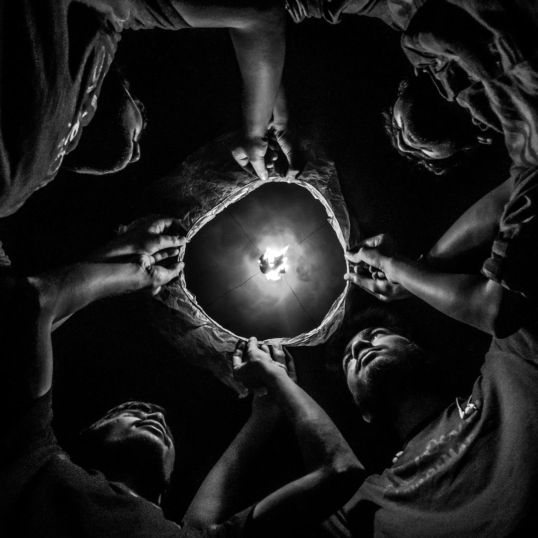 3rd Place in Youth category - aged 13 to 15. Fardin Oyan "Let's Stay With The Light", taken Mymensingh, Bangladesh