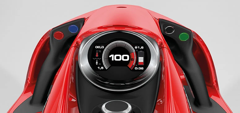 The SeaBob "cockpit" has a TFT color display showing key information