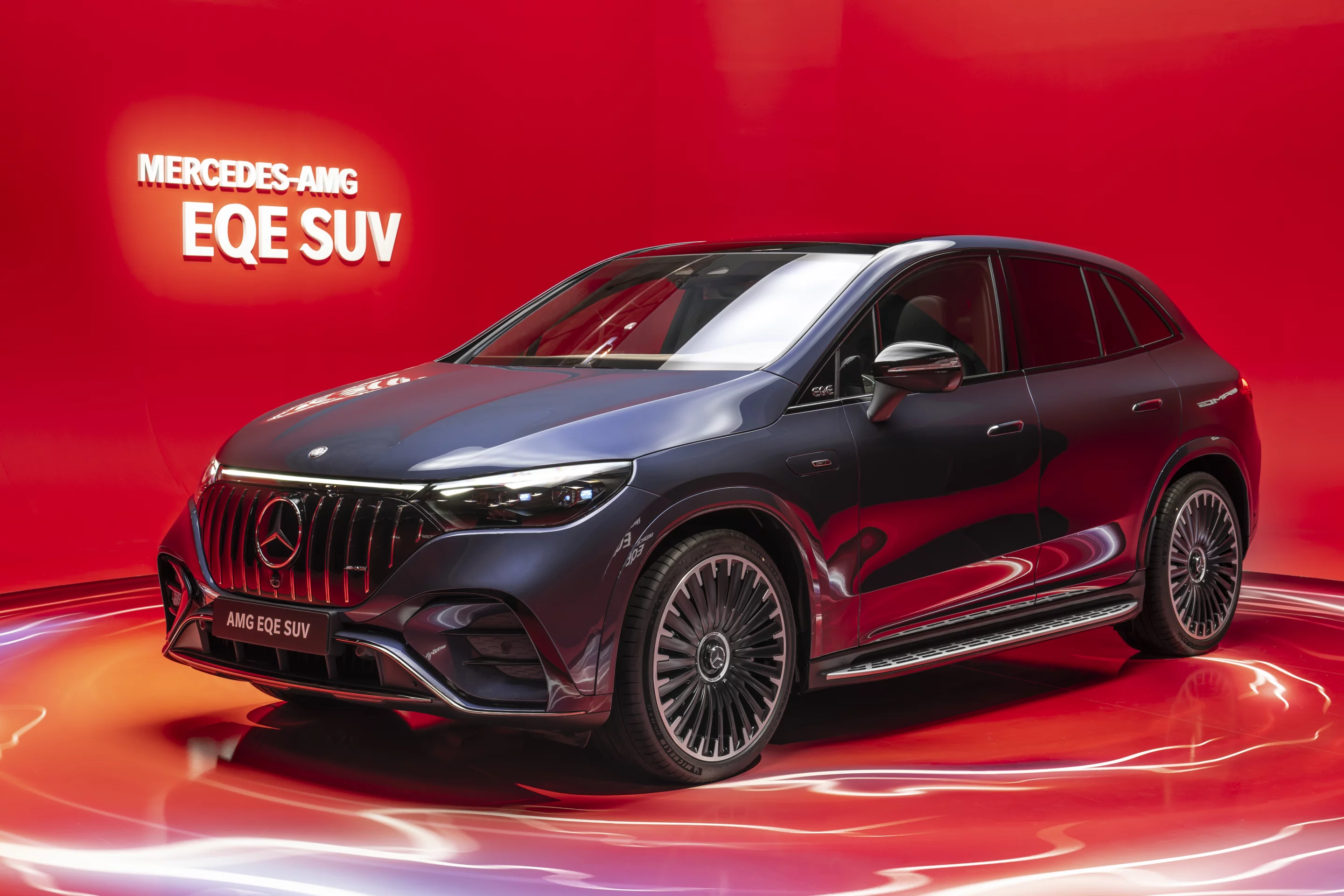 The AMG EQE SUV comes standard with 4Matic+ and has between 617 and 677 hp, depending upon trim and options
