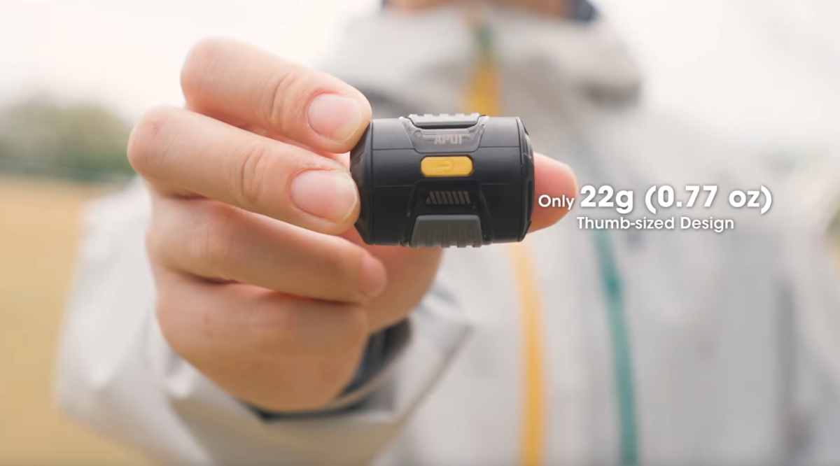 3/4-ounce tiny pod pump airs you up in just over 1 minute