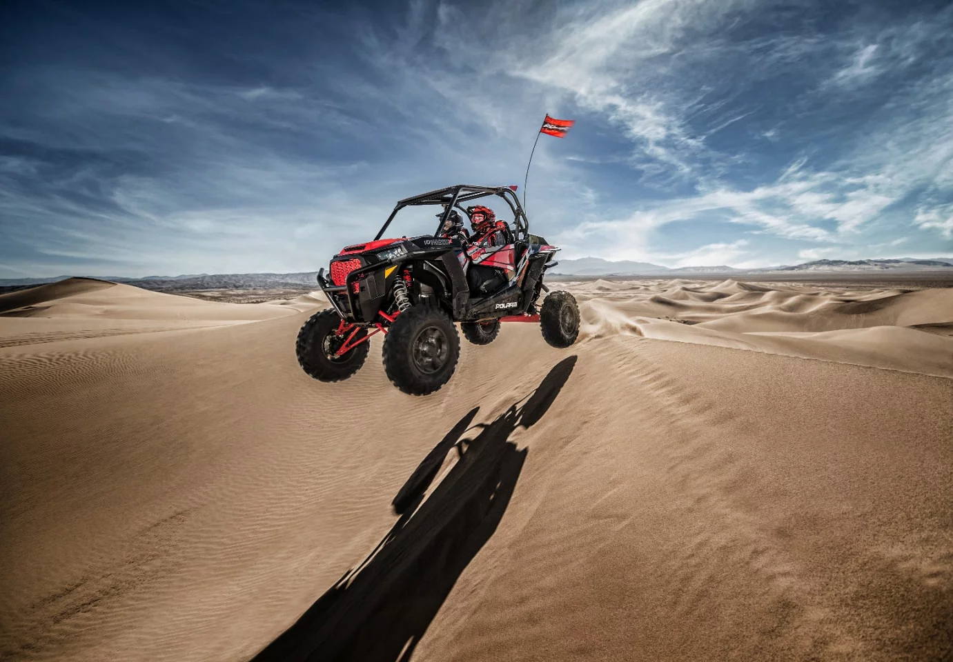 On big airs, the Dynamix system sets all four shocks at maximum resistance to prevent bottom-out and absorb the impact