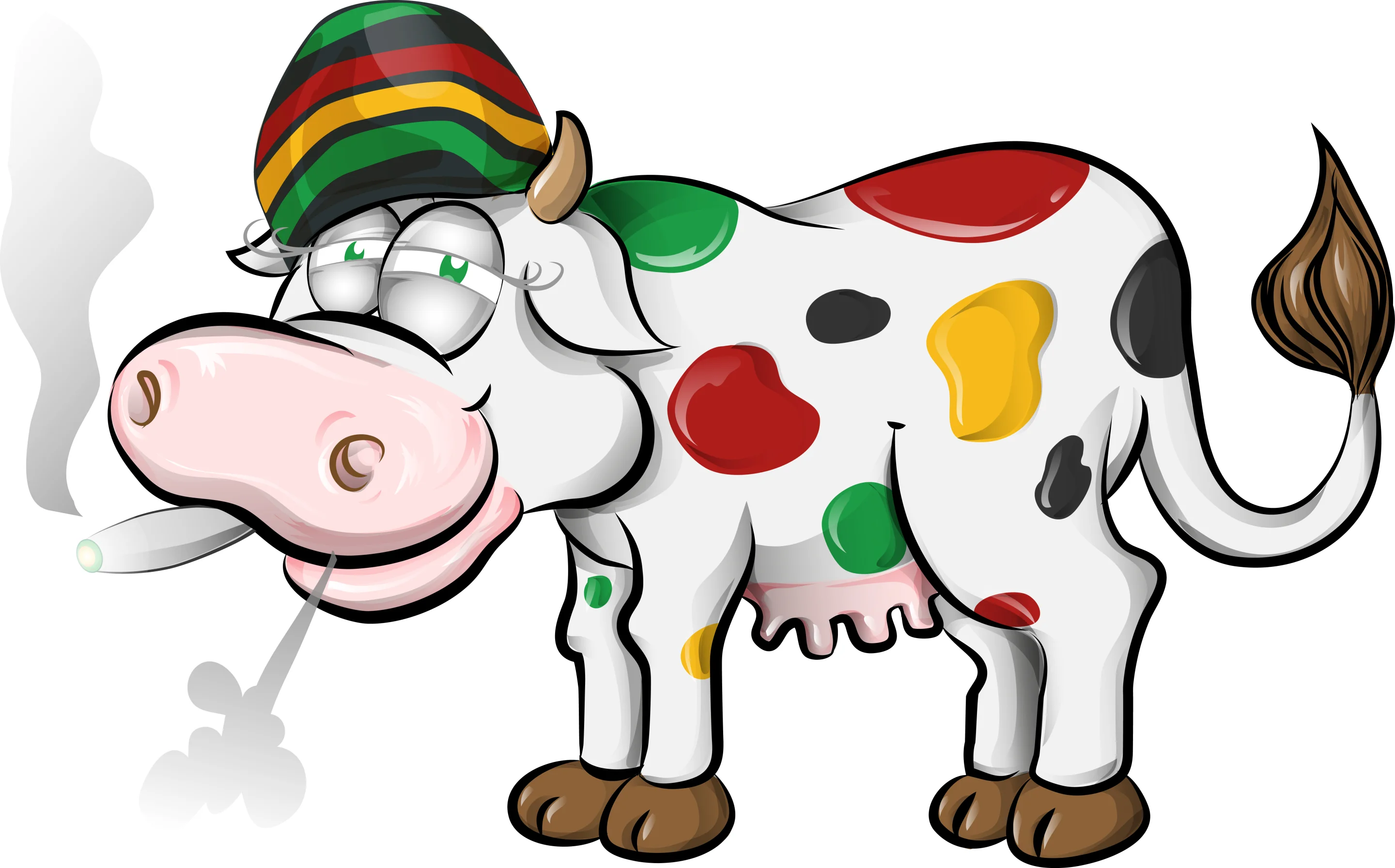 Meth Cow Hemp-fed cows get high and produce THC-laced milk
