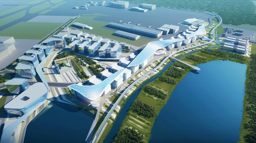 Asia Aerospace City will cover 328,000 sq m (3,530,000 sq ft)