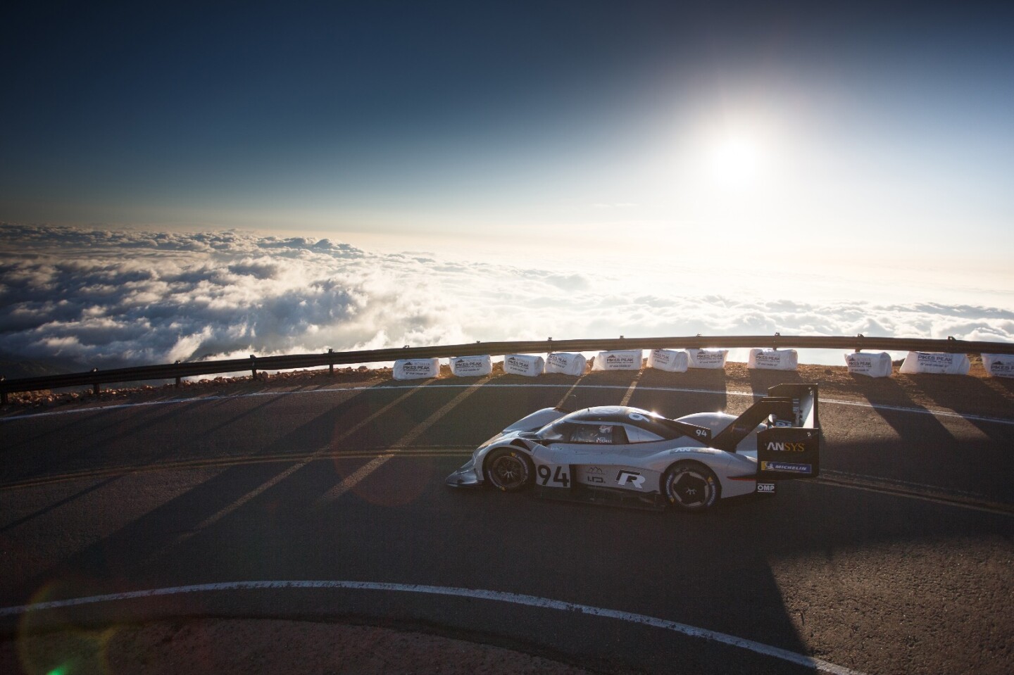 Above cloud level: Pikes Peak is more than 14,000 feet above sea level at the top
