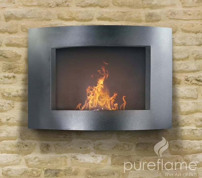 Pureflame's Adena wall-mounted fireplace