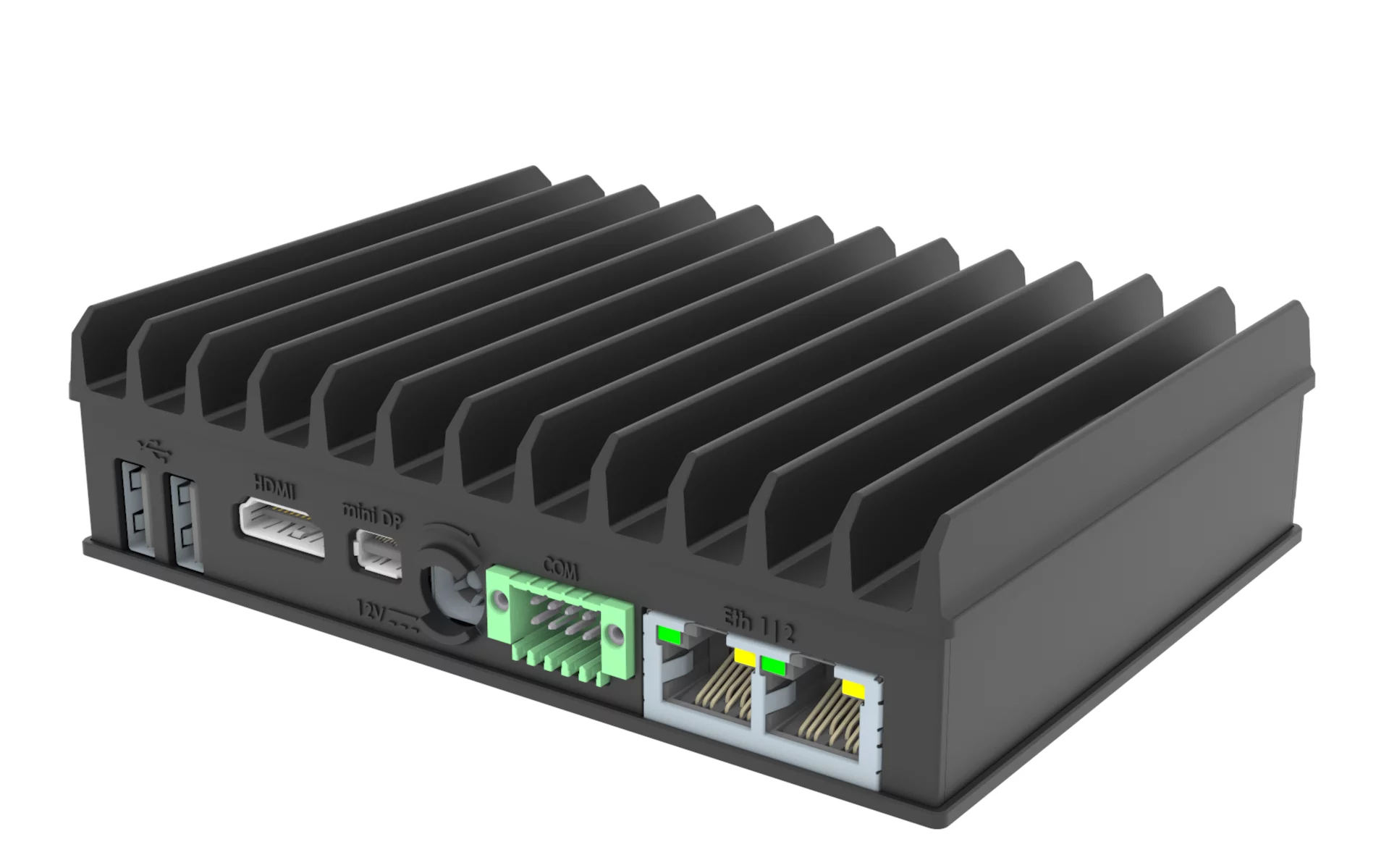 The fitlet3's internals are passively cooled, the housing is home to a variety of input/output ports and optional Wi-Fi, Bluetooth and LTE/5G is available