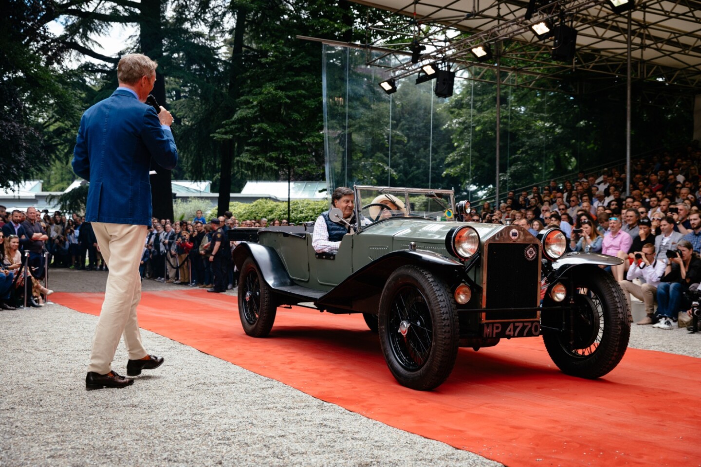 The winner of the Trofeo Fiva for the best preserved pre-war car was this 1928 Lancia Lambda Serie VIII Four-Seater Torpedo owned by Anthony MacLean of Switzerland