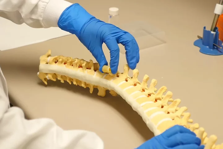 Use of the polymer graft could provide a non-invasive and inexpensive method for filling gaps in the spine left after the removal of tumors