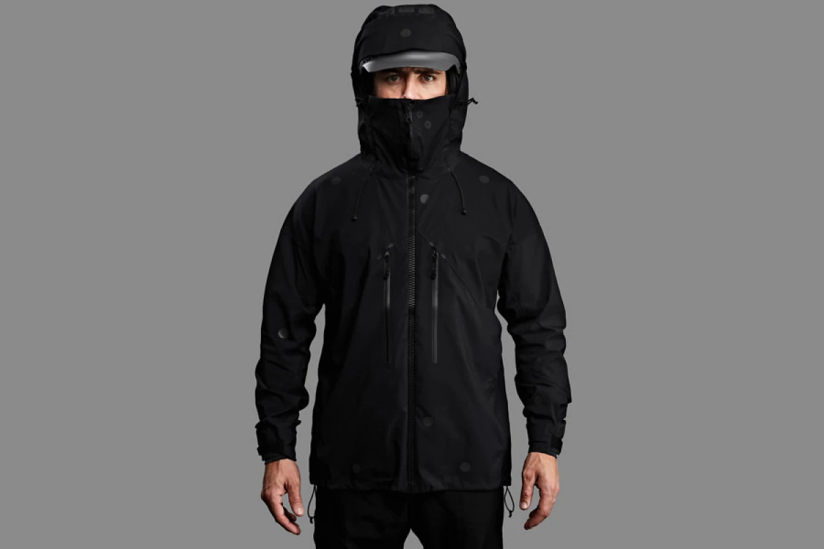 Vollebak's Black Light jacket, as seen in the daylight