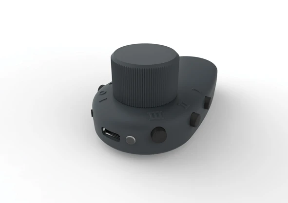 The Aero AE-1 wireless companion controller features a proprietary 2.4 GHz wireless chip from Nordic Semiconductor to communicate with the effects pedal from up to 30 m away