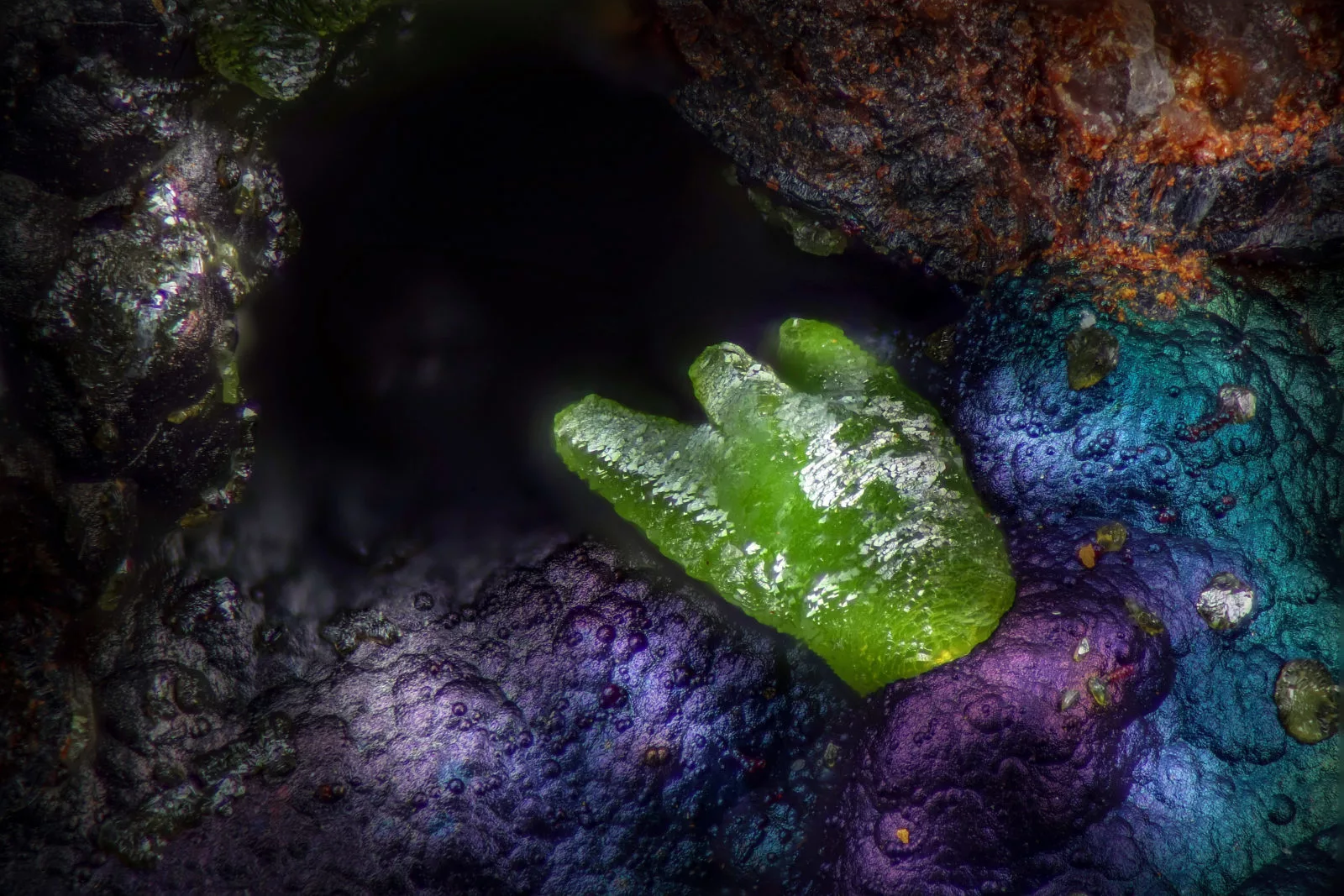 Honorable Mention: A piece of emmonsite, a kind of iron tellurite mineral