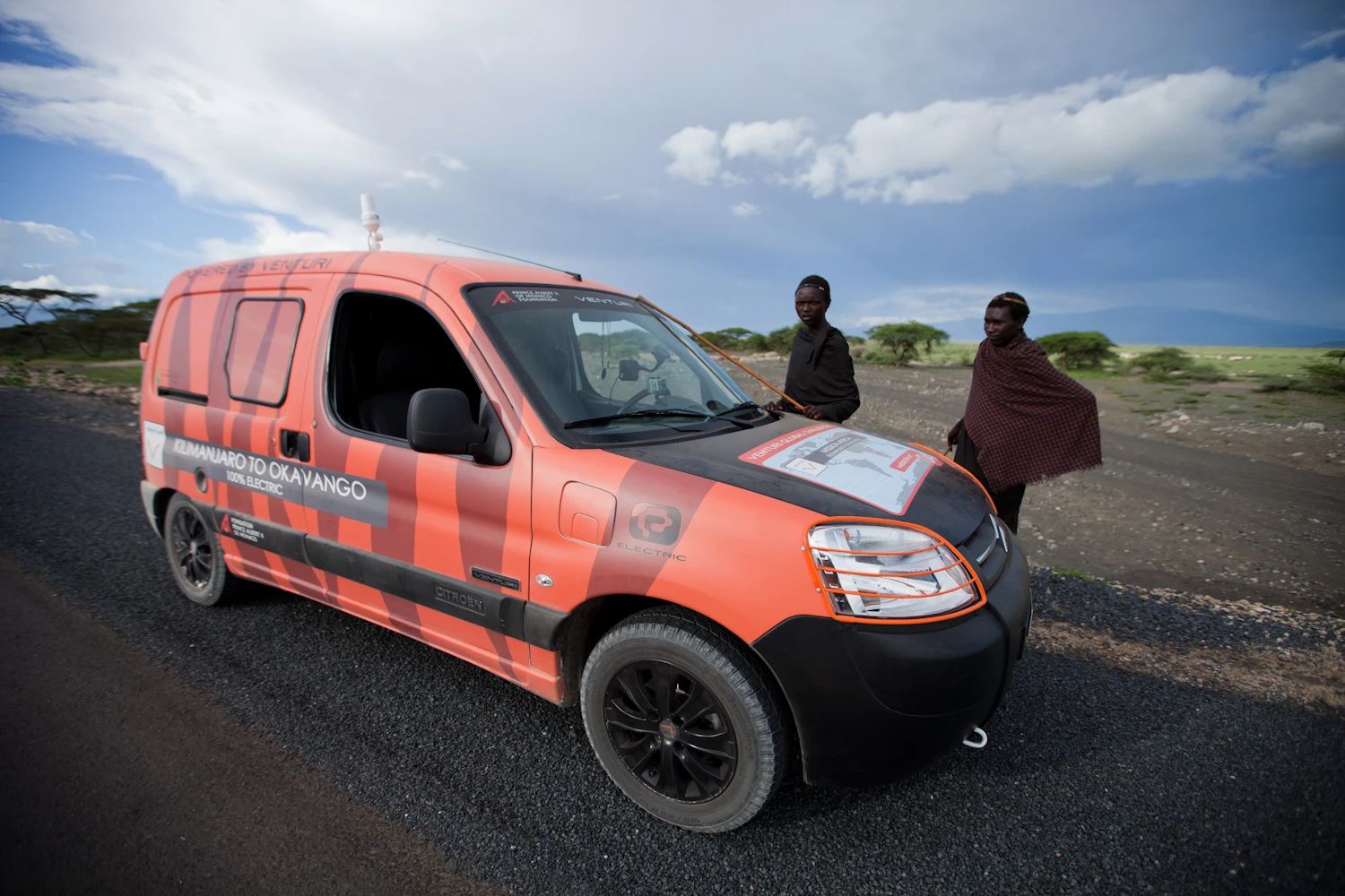 For many, it will be their first encounter with an electric vehicle, and the adventurer will take every opportunity to show off zero emission technology