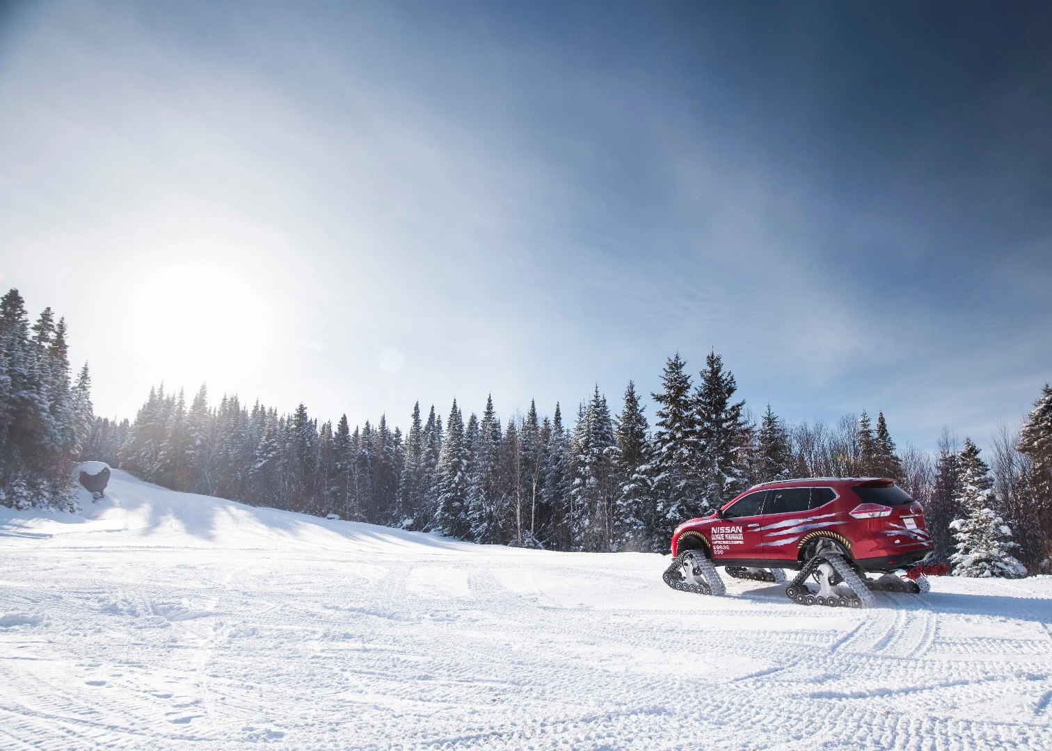 Nissan says the Rogue's Xtronic transmission is a great fit for the tracked design