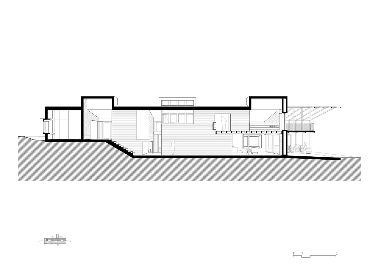 Architectural drawing of the MMMMMS House (Image: Anna & Eugeni Bach)
