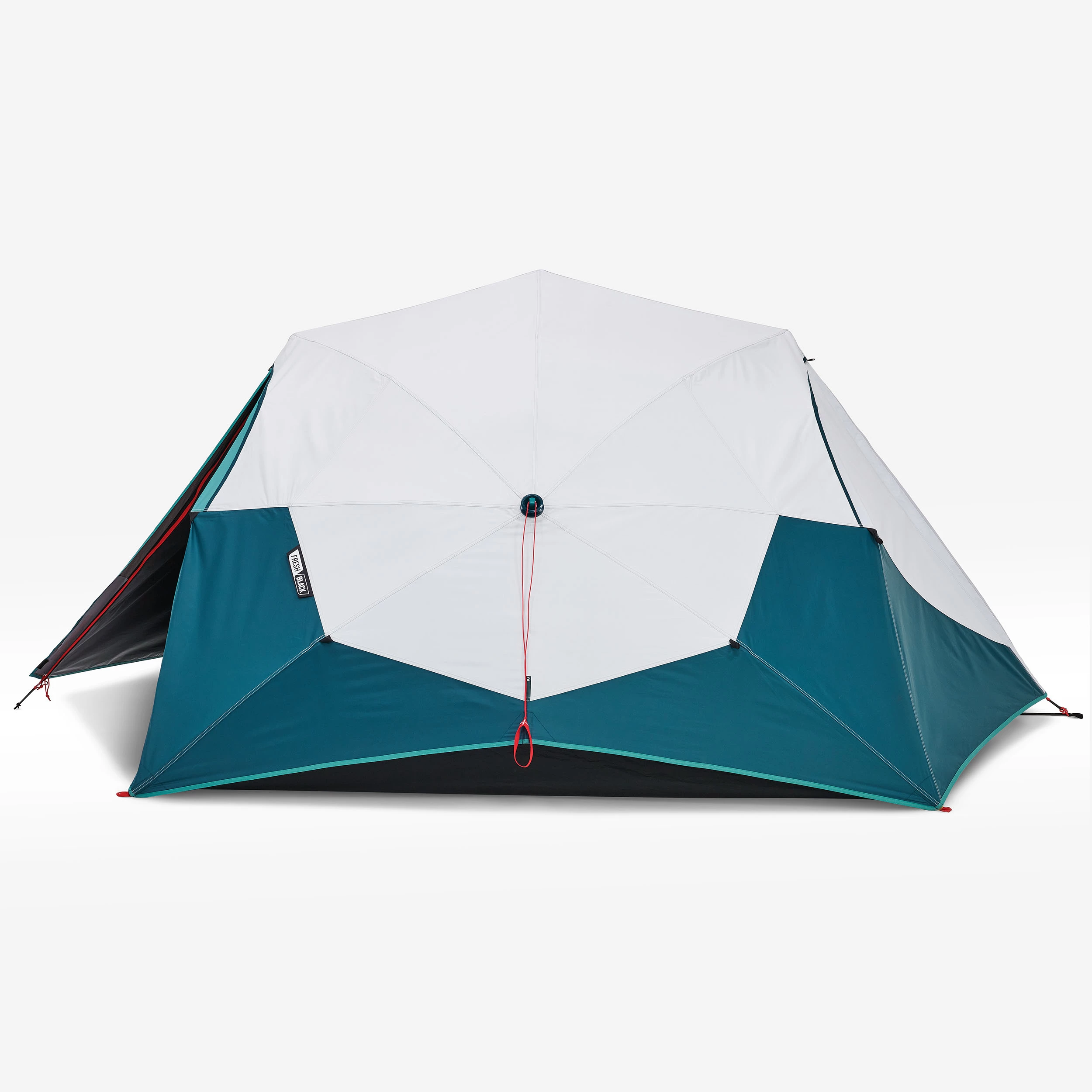 The three-person 2 Second Easy tent adds over a foot of depth to accommodate another person