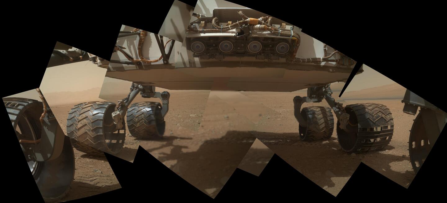 Curiosity's undercarriage (Image: NASA/JPL-Caltech/Malin Space Science Systems)