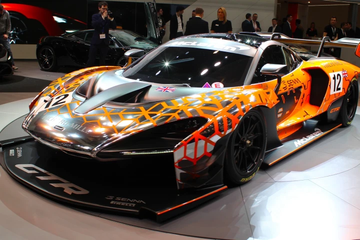 The Senna GTR, on display at the Geneva Motor Show