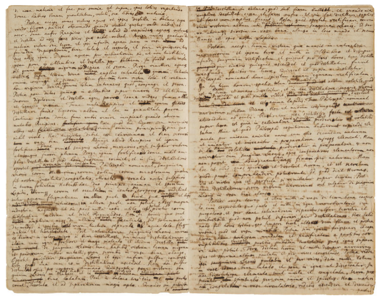 $275,000 | 'Opus Galli Anonymi' autograph manuscript in Latin by Isaac Newton | Auction House: Bonhams | Sale price: US$275,000 | Official Estimate: US$200,000 to $300,000 | Date of sale: March 9, 2018