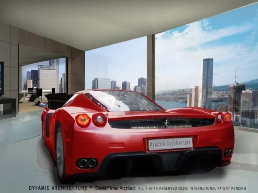 Complete with a parking space inside the apartmentImage: Dynamic Architecture