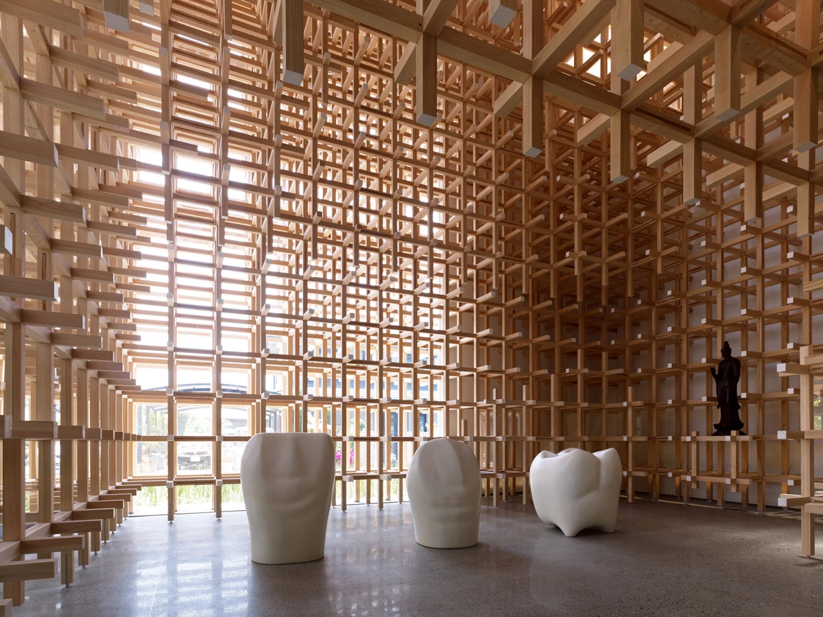 The GC Prostho Museum Research Center, by Kengo Kuma & Associates