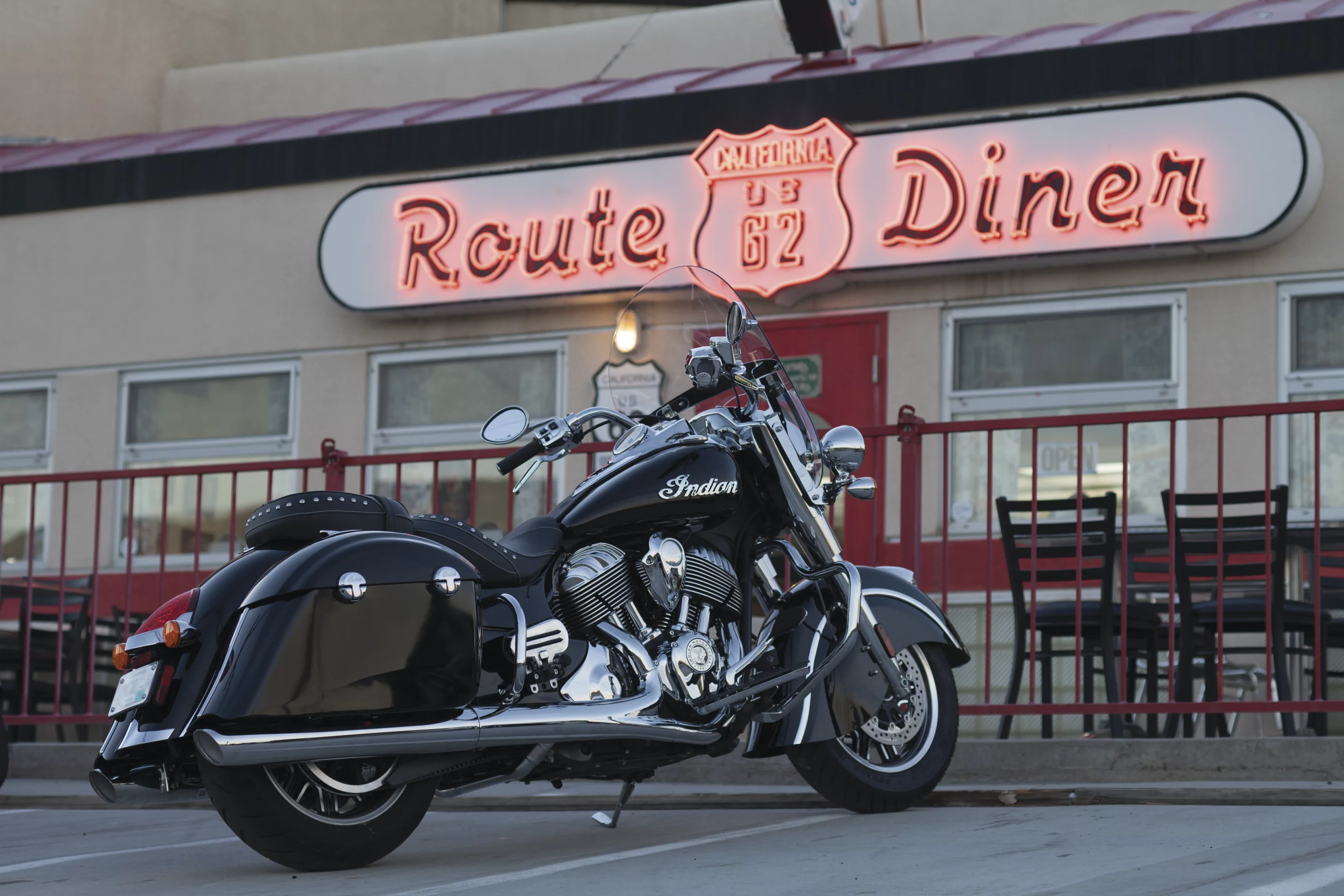 The Indian Springfield in Thunder Black