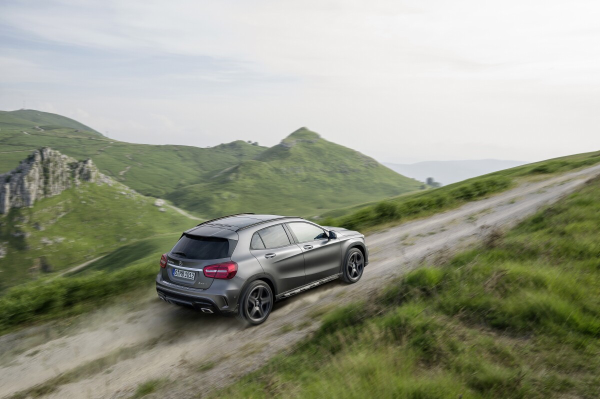 Mercedes promises that the GLA will be comfortable both on and off road
