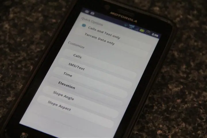 Functions of the Neva ski poles can be turned on or off via the user's linked smartphone
